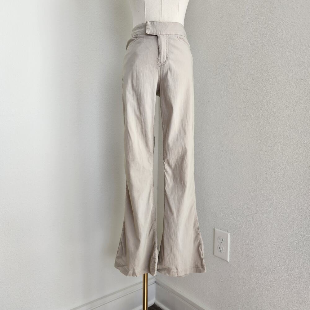 Y2K Limited Too Beige Flare Leg Mid Rise Stretch Pants Basic 0